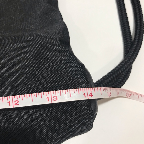 Adidas Pink and Black Draw String Cinch Sling Backpack Bag - Picture 9 of 11